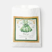 Meisje Verjaardag St Patrick's Day gepersonaliseer Bedankzakje (Voorkant)