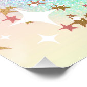 meisje Verjaardag welkom teken Perfect Poster (Hoek)