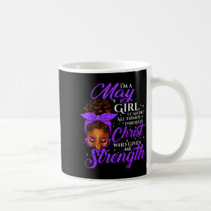 Meisje verjaardag Zwart Vrouwen Afro Christelijk Z Koffiemok