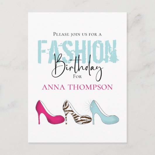 Meisje Verjaardagsfeest Cool Sjabloon Briefkaart (Voorkant)