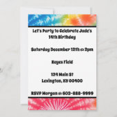 Meisje Verjaardagsfeestje Gepersonaliseerde Stropd Kaart (Achterkant)