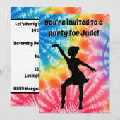 Meisje Verjaardagsfeestje Gepersonaliseerde Stropd Kaart (Voorkant / Achterkant)