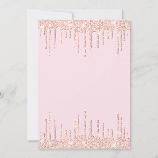 Meisje Verjaardagsfeestje Glam Make-up Kaart (Achterkant)