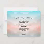 Meisje Verjaardagsfeestuitnodiging Feestdagenkaart (Achterkant)