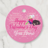 Meisje verliefd bedankjes labels (Voorkant)