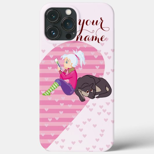 Meisje verliefd Case-Mate iPhone case (Achterkant)