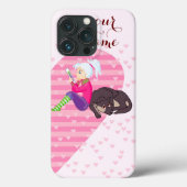 Meisje verliefd Case-Mate iPhone case (Achterkant)