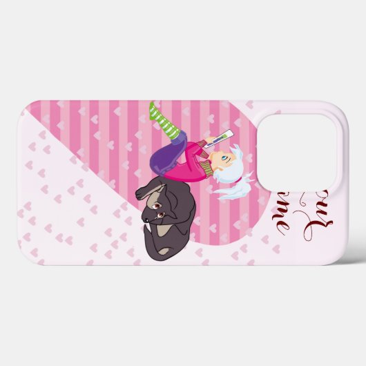 Meisje verliefd Case-Mate iPhone case (Achterkant (horizontaal))