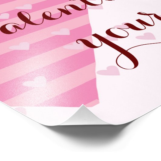 Meisje verliefd foto afdruk (Hoek)