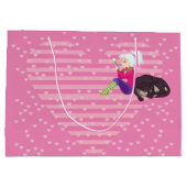 Meisje verliefd groot cadeauzakje (Achterkant)