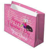 Meisje verliefd groot cadeauzakje (Voorkant Gekanteld)