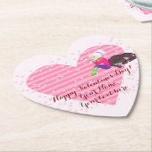 Meisje verliefd kartonnen onderzetters (Gekanteld)