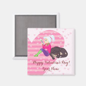 Meisje verliefd magneet (Voorkant / Achterkant)