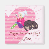 Meisje verliefd magneet (Voorkant)