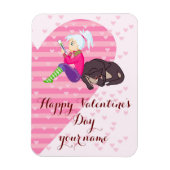 Meisje verliefd magneet (Verticaal)