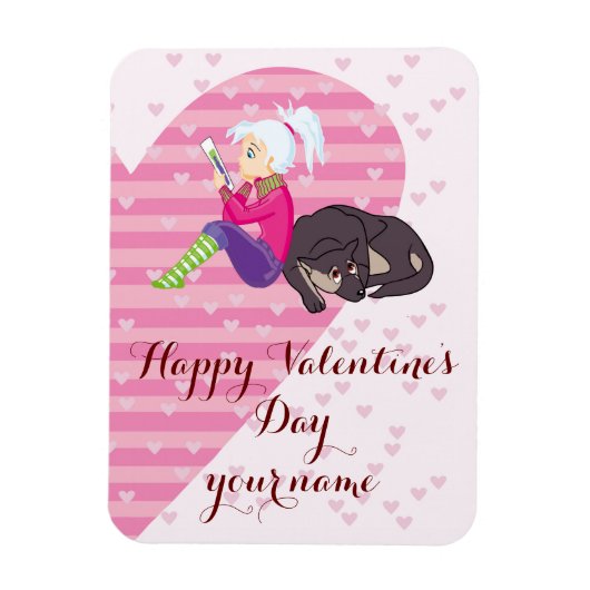 Meisje verliefd magneet (Verticaal)