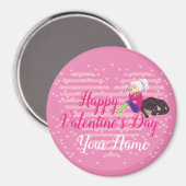 Meisje verliefd magneet (Voorkant / Achterkant)