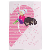 Meisje verliefd medium cadeauzakje (Achterkant)