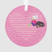 Meisje verliefd ornament (achterkant)