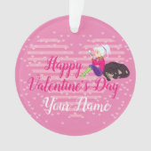 Meisje verliefd ornament (voorkant)