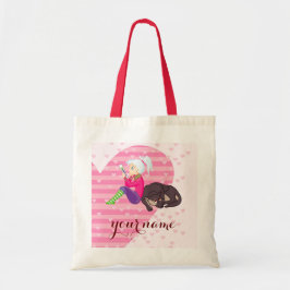 Meisje verliefd tote bag