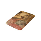 Meisje Verpakking Kersen in de Provence (Frankrijk Badmat (Gekanteld)