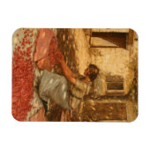 Meisje Verpakking Kersen in de Provence (Frankrijk Magneet (Horizontaal)