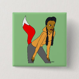 meisje vierkante button 5,1 cm