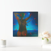 Meisje Vierkante Klok (Huis)