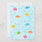 Meisje Vist op zaterdag Uitnodigingen 2e 3e 4e (Achterkant)