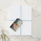 Meisje voeden de konijnen (door Frederick Morgan) Cadeaulabel (Met Touw)