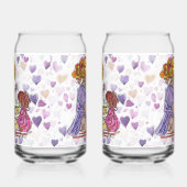Meisje Voeden Doll Soda Glas (Links)