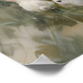 Meisje voeden witte konijnen impressionistische sc poster (Hoek)