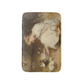 Meisje Voedende Eenden (door Frederick Morgan) Badmat (Voorkant Verticaal)