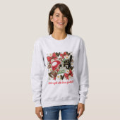meisje voetbal fan sweatshirt (Voorkant volledig)