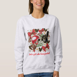 meisje voetbal fan sweatshirt