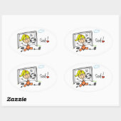 Meisje Voetbal Goal Keeper Stickers (Vel)