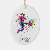 meisje voetbal ornament, voetbal ornament (Rechts)