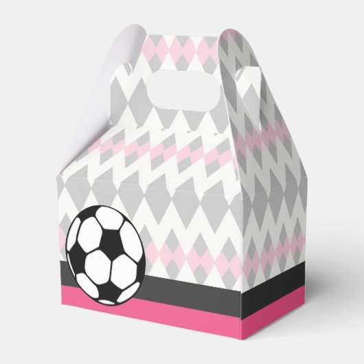 Meisje Voetbal Party Custom Verjaardag Bedankdoosjes (Achterkant)