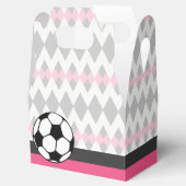 Meisje Voetbal Party Custom Verjaardag Bedankdoosjes (Geopend)