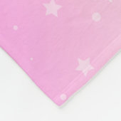 Meisje Voetbal Pastel Sterren Gepersonaliseerde Na Fleece Deken (Hoek)