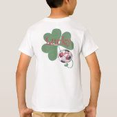 Meisje Voetbal speelt een rots. T-shirt (Achterkant)