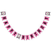 Meisje Voetbal Verjaardagsfeestje Pennant Banner (Alle)