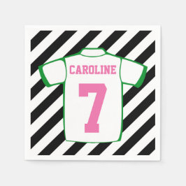 Meisje Voetbal Verjaardagsfeestje Servetten