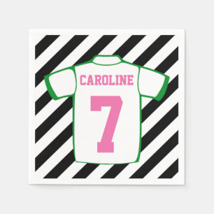 Meisje Voetbal Verjaardagsfeestje Servetten