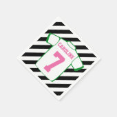 Meisje Voetbal Verjaardagsfeestje Servetten (Hoek)