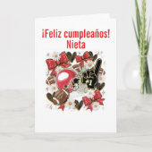 Meisje voetbal Vouwbare Wenskaart Kaart (Voorkant)