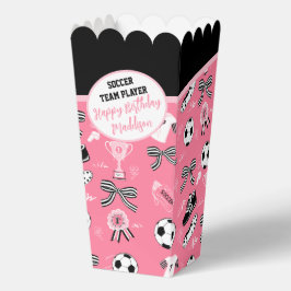 Meisje Voetballer verjaardagsfeestje meisjesroze Bedankdoosjes
