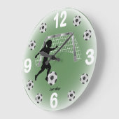 Meisje Voetbalster Grote Klok (Hoek)