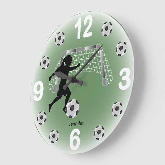 Meisje Voetbalster Grote Klok (Hoek)